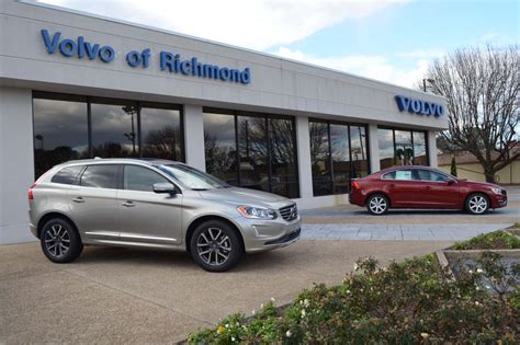 Volvo richmond - Reserve . *3.99% APR applies to any new 2024 Volvo XC90 T8, XC60 T8, and S60 T8. Offer available to qualified customers that meet Volvo Car Financial Services (VCFS) credit standards at authorized Volvo Cars Retailers. 3.99% APR Financing for up to 72 months at $15.64 per month per $1,000 financed. Down payment will vary with APR and credit ...